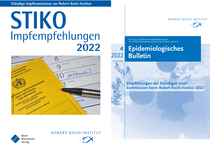 Titelseiten des Epidemiologischen Bulletins und des Taschenheftes