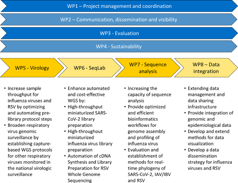 HERA2 work packages. (© RKI) HERA2 work packages.