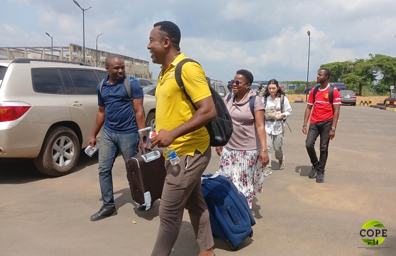 Ankunft von Projektmitarbeitenden in der Forschungsregion im Südosten Nigerias. (© NCDC) Ankunft von Projektmitarbeitenden in der Forschungsregion im Südosten Nigerias.