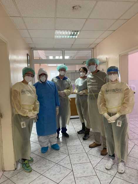 EMT bei einem Krankenhausbesuch (Quelle: Dr. Gezim Kumoviku)